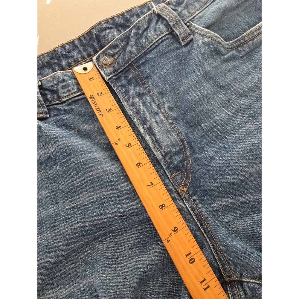 Buffalo David Bitton Jeans Mens 40 X 30 Blue Driven Relaxed Straight Whiskers